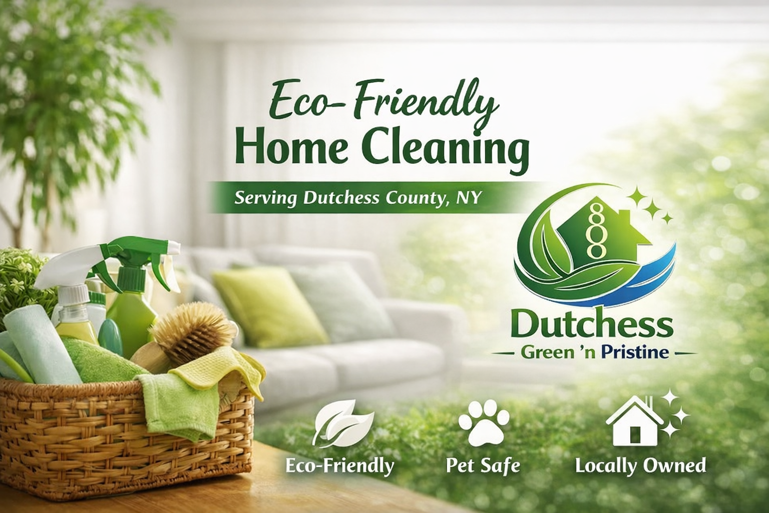 Eco-friendly home cleaning in Dutchess County